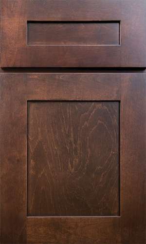 Espresso Shaker cabinet finish sample