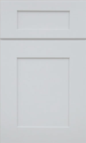 Light Gray Shaker cabinet finish