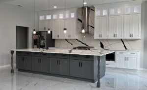 Stook Wood Classic Kitchen In White And Dark Gray